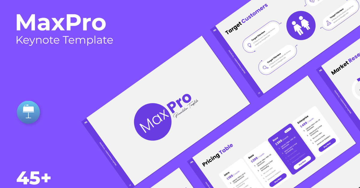 MaxPro - Keynote Presentation Template - TemplateMonster