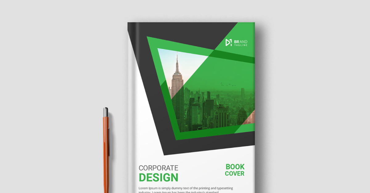 Clean and minimal book cover template design free