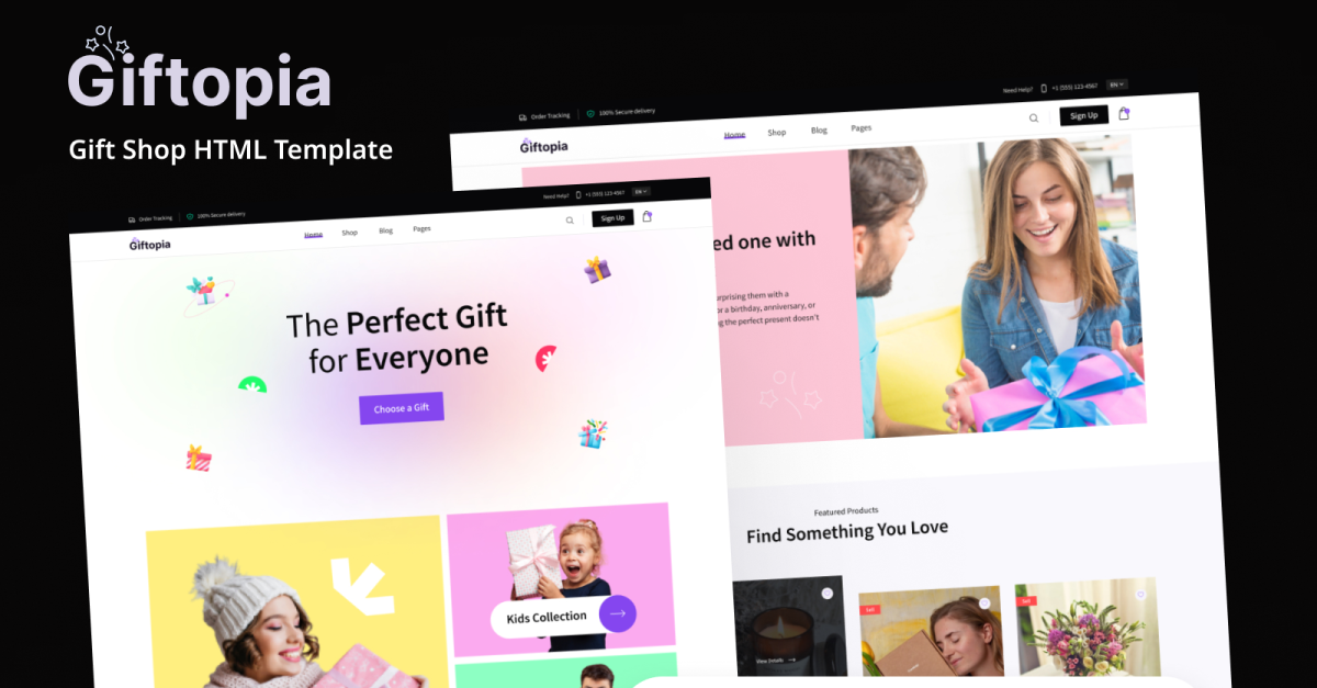 Giftopia - gift shop HTML Template