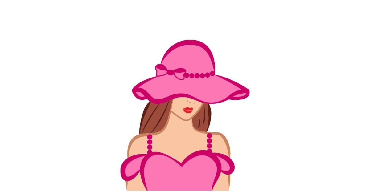 Création de logo de jolie fille rose - TemplateMonster