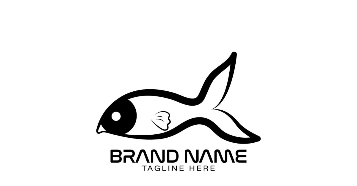 Fish Logo Vector Design Graphic by Redgraphic · Creative Fabrica