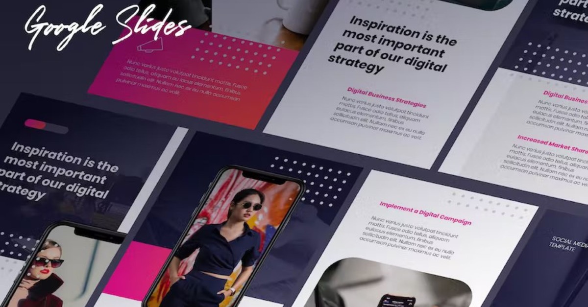 Prada Instagram Template Google Slides TemplateMonster