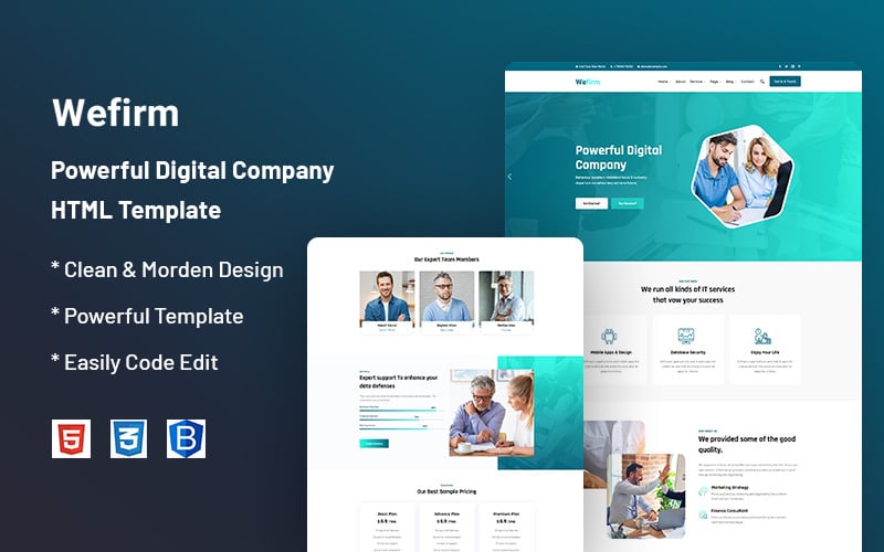 Wefirm - Digital Agency Business website template