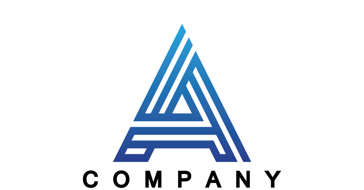 A Letter initial name logo vector v33 - TemplateMonster