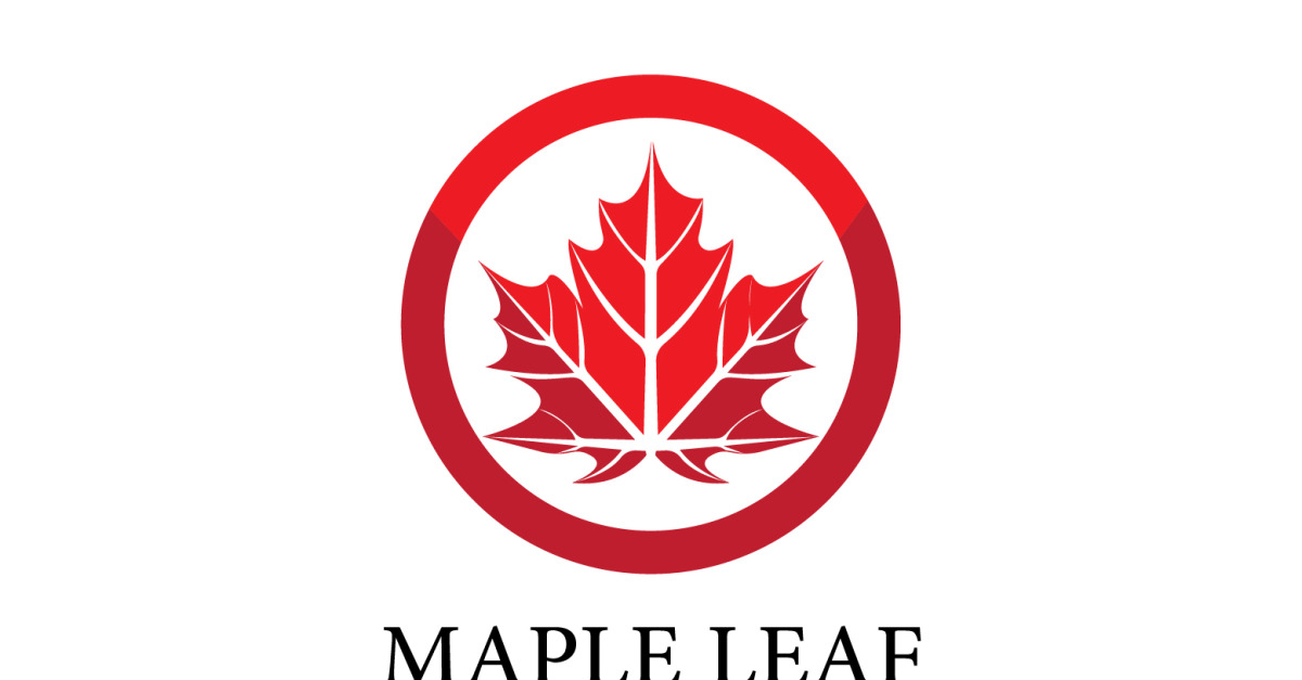 Leaf Mapple vector logo icon v34 #355088 - TemplateMonster