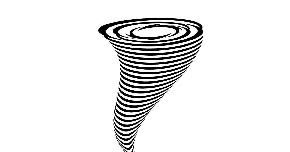 Tornado vortex icon logo vector v4 #356445 - TemplateMonster