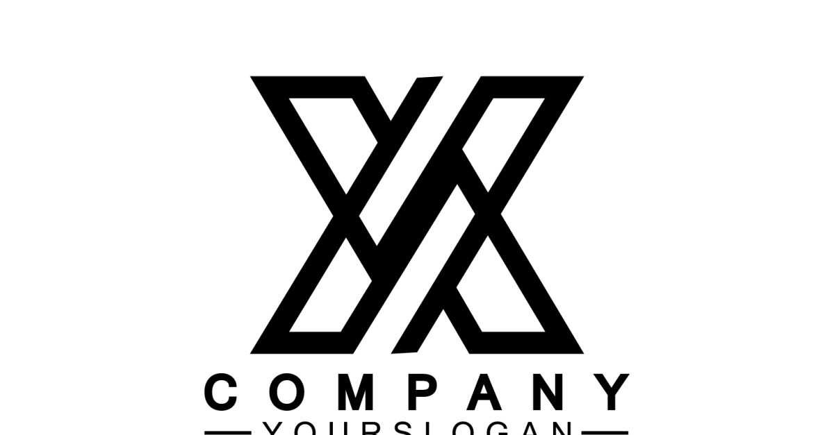X initial name logo company vector v15 - TemplateMonster
