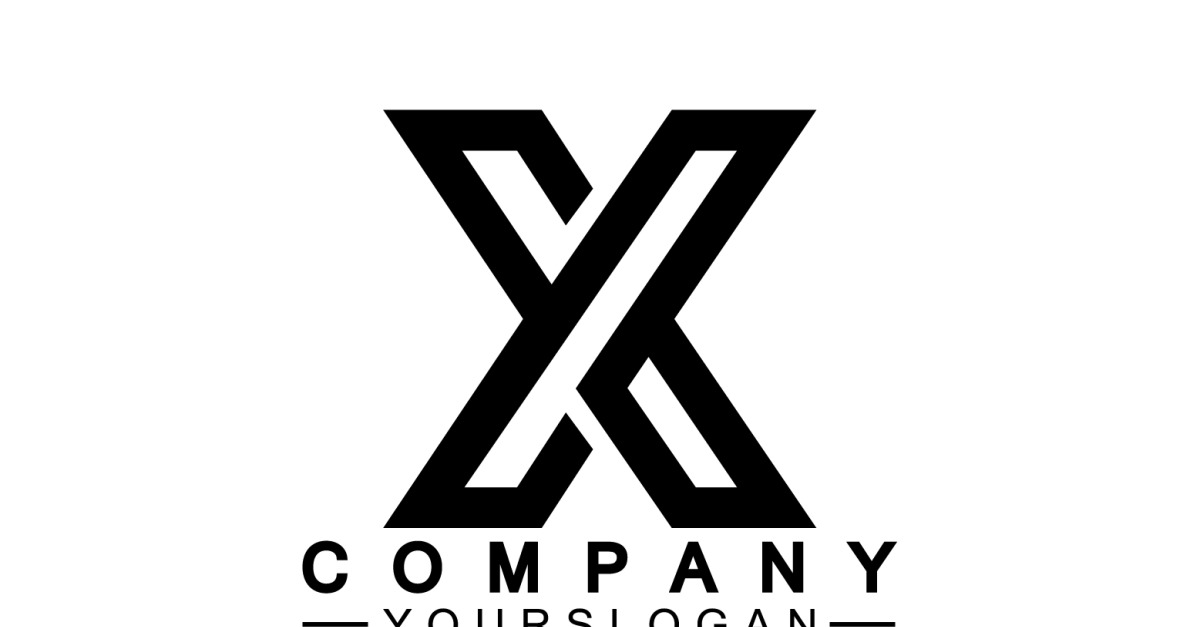 X initial name logo company vector v16 - TemplateMonster