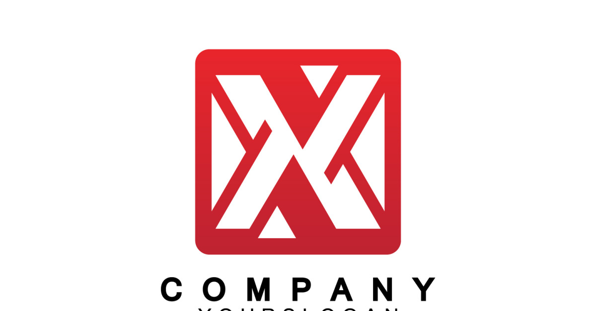 X initial name logo company vector v33 - TemplateMonster