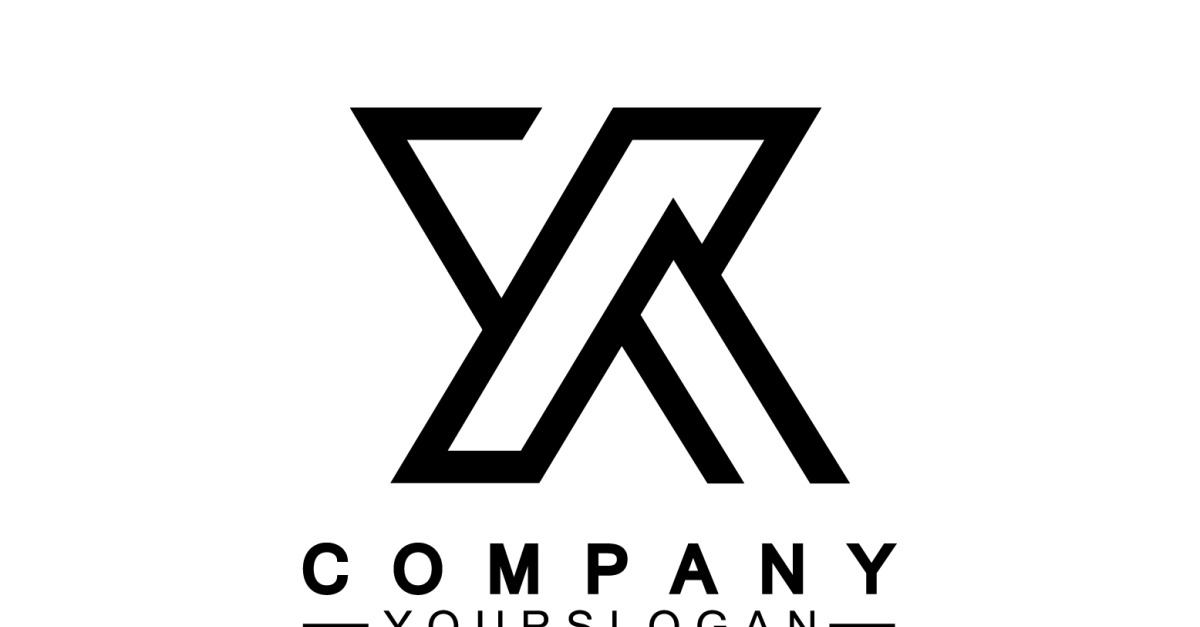 X initial name logo company vector v4 - TemplateMonster