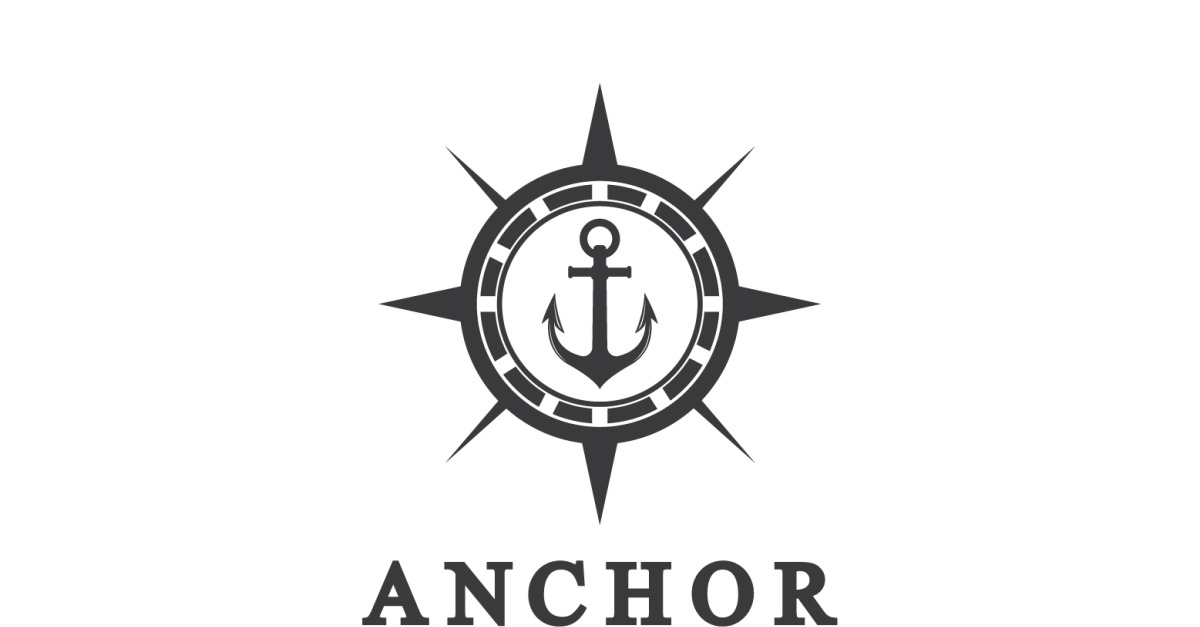 Anchor icon logo template vector v24 - TemplateMonster