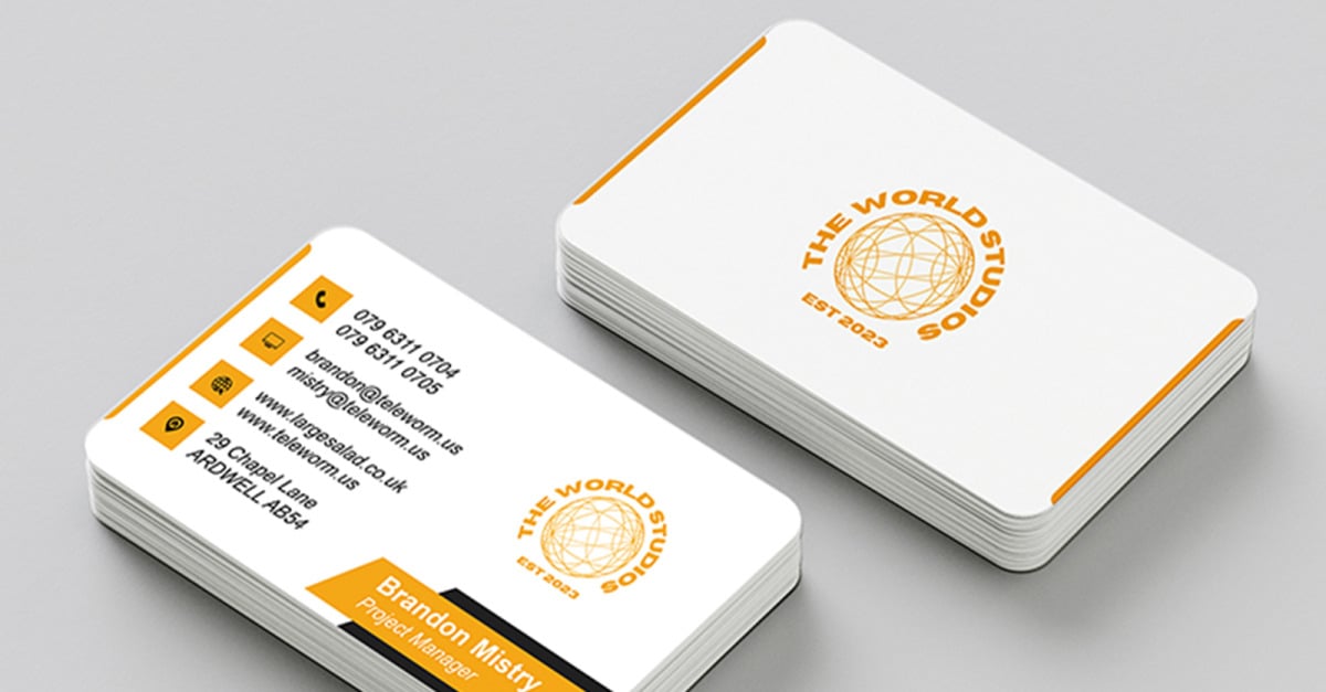 Stunning visiting Card - fully editable - Ready to Use - printable format