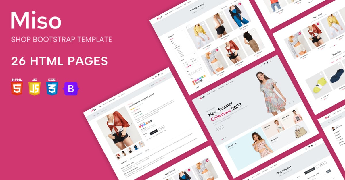 Miso - Modern Shop Bootstrap Template