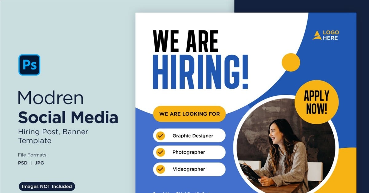 We are hiring Social Media Post Design Template 47