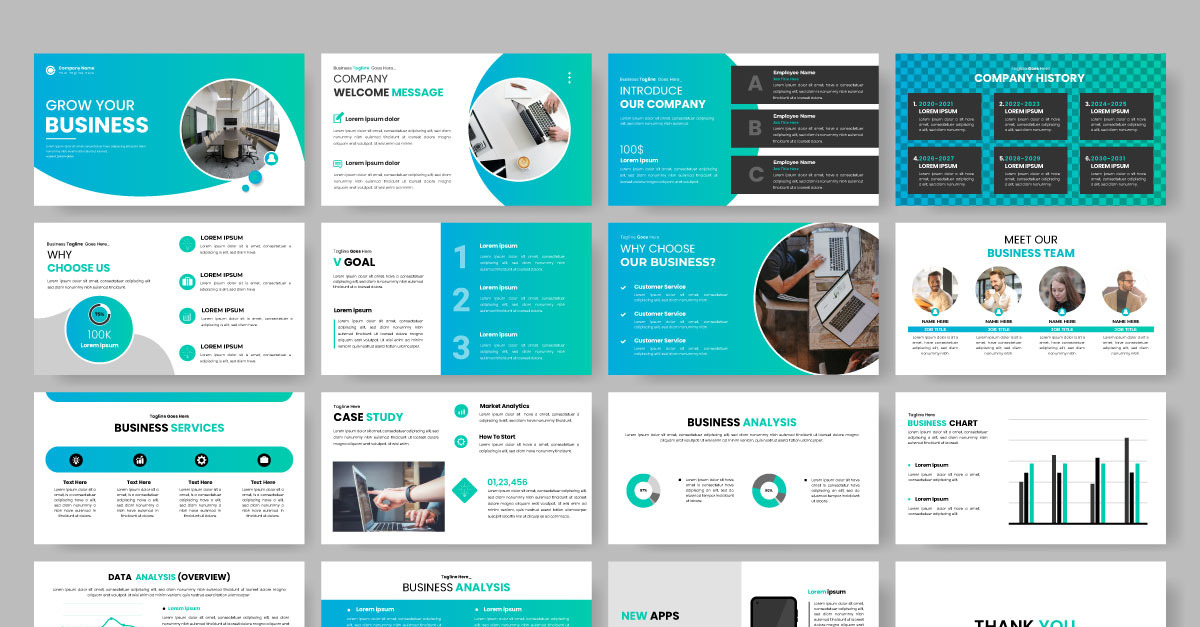 Vector corporate business powerpoint business portfolio, profile design ...