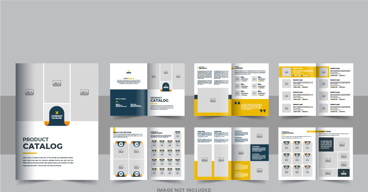 Modern Product Catalog Layout Template, catalog design