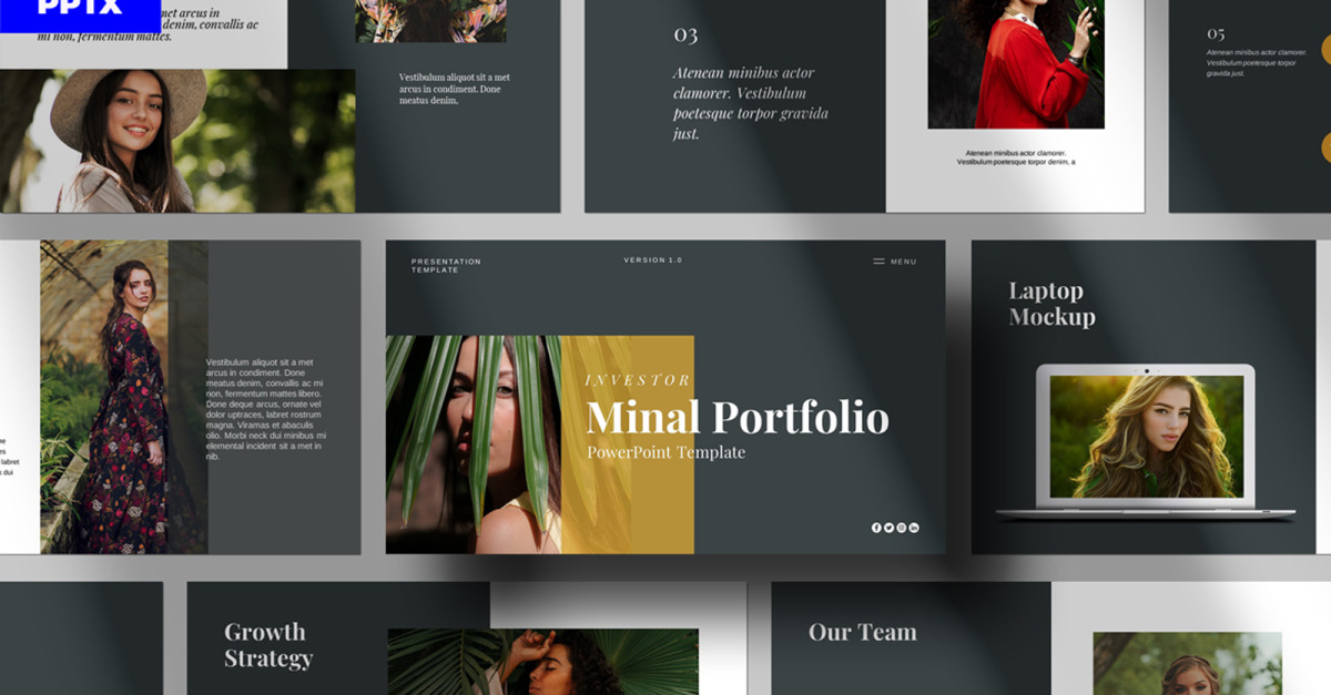 Portfolio Layout Presentation Template - TemplateMonster
