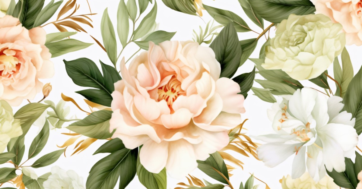 Watercolor floral wreath Background 118 - TemplateMonster