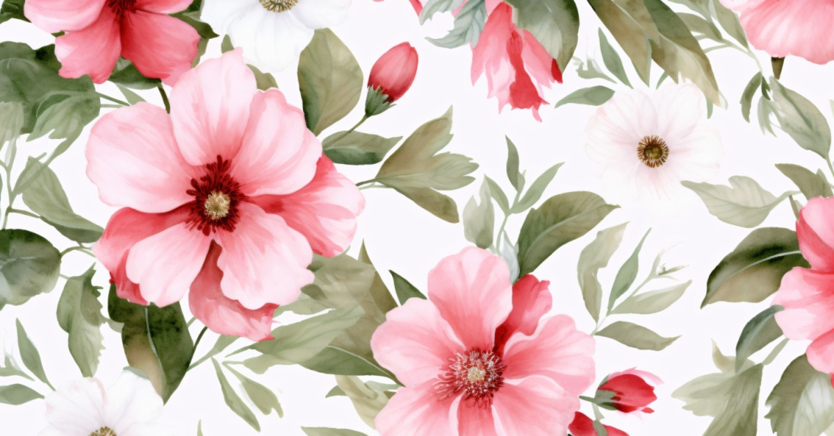 Watercolor Floral Background 244 #363093 - TemplateMonster