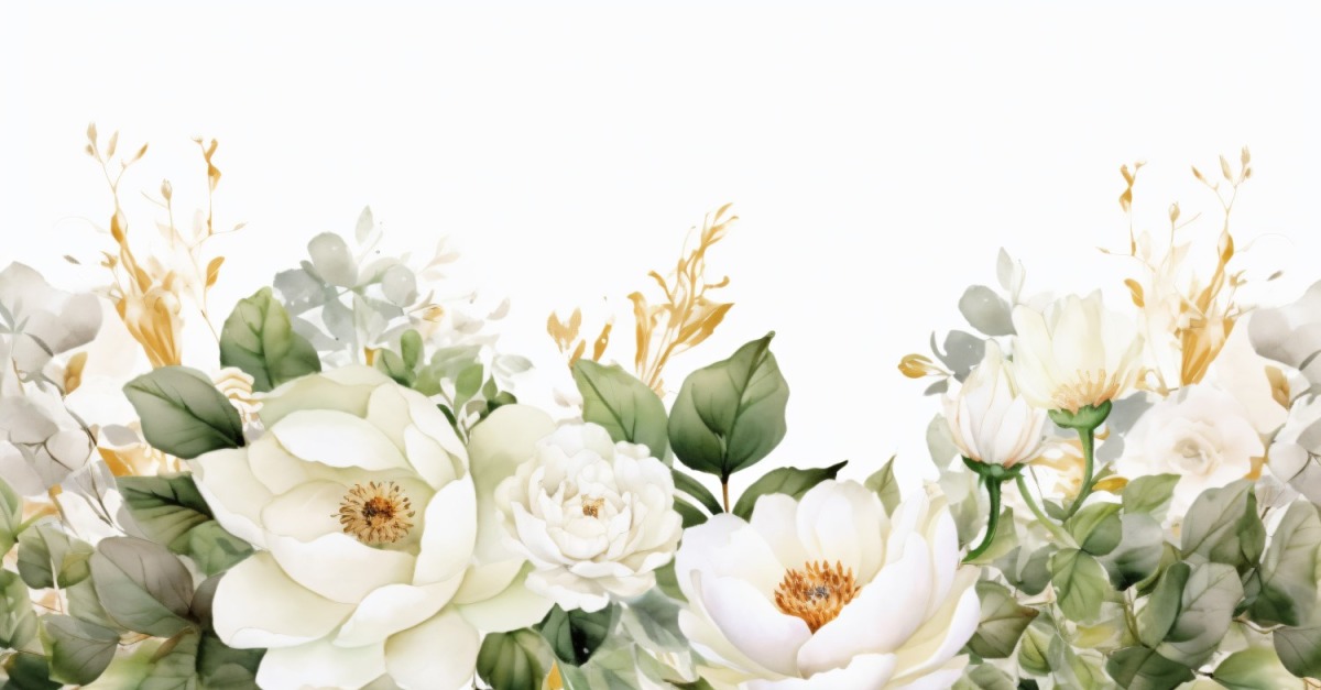 Watercolor flowers Background 447 #363674 - TemplateMonster