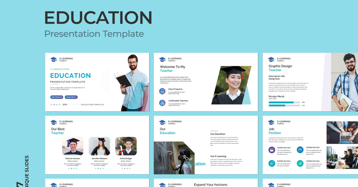 Education PowerPoint Layout Template - TemplateMonster
