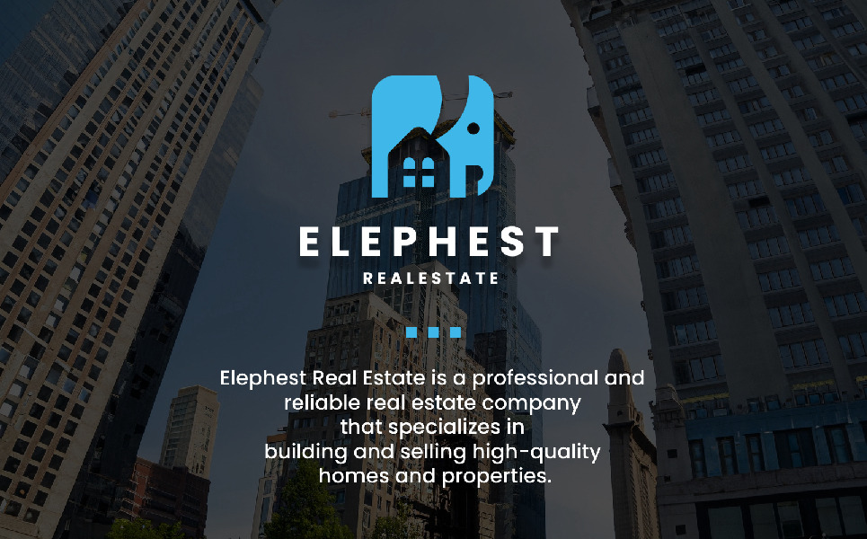 Logotipo da marca Elephant Real Estate TemplateMonster