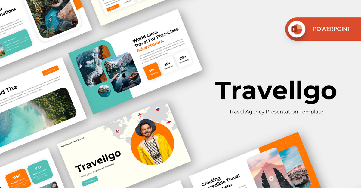 Travellgo Travel Agency Powerpoint Template 5055