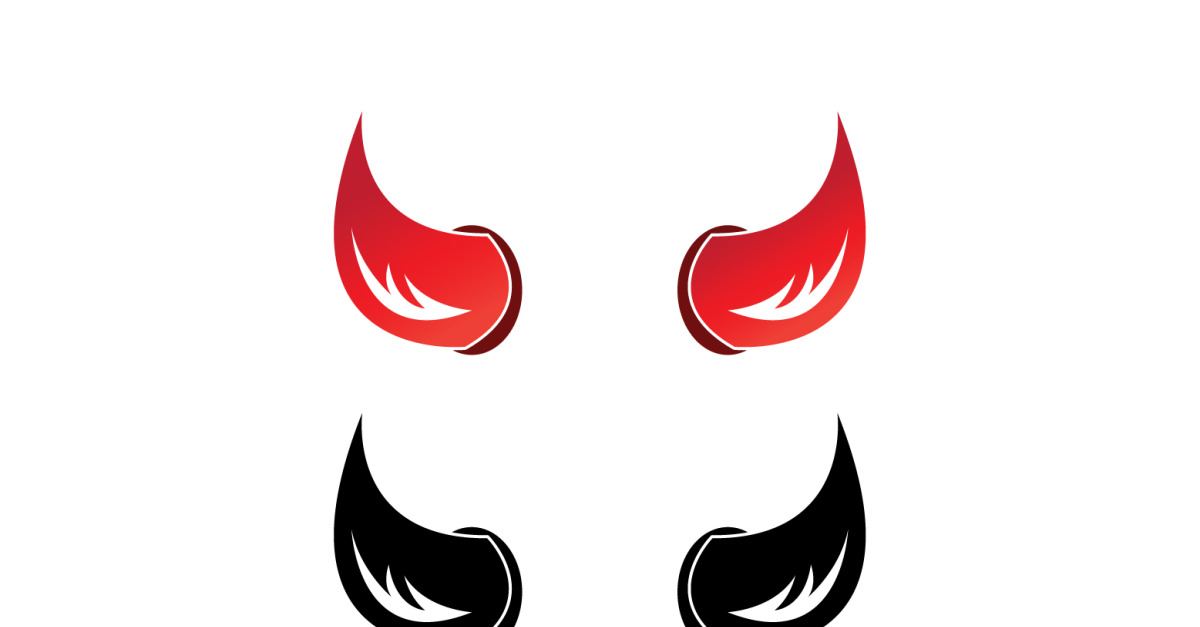 Devil horn red template logo v16 365146 TemplateMonster