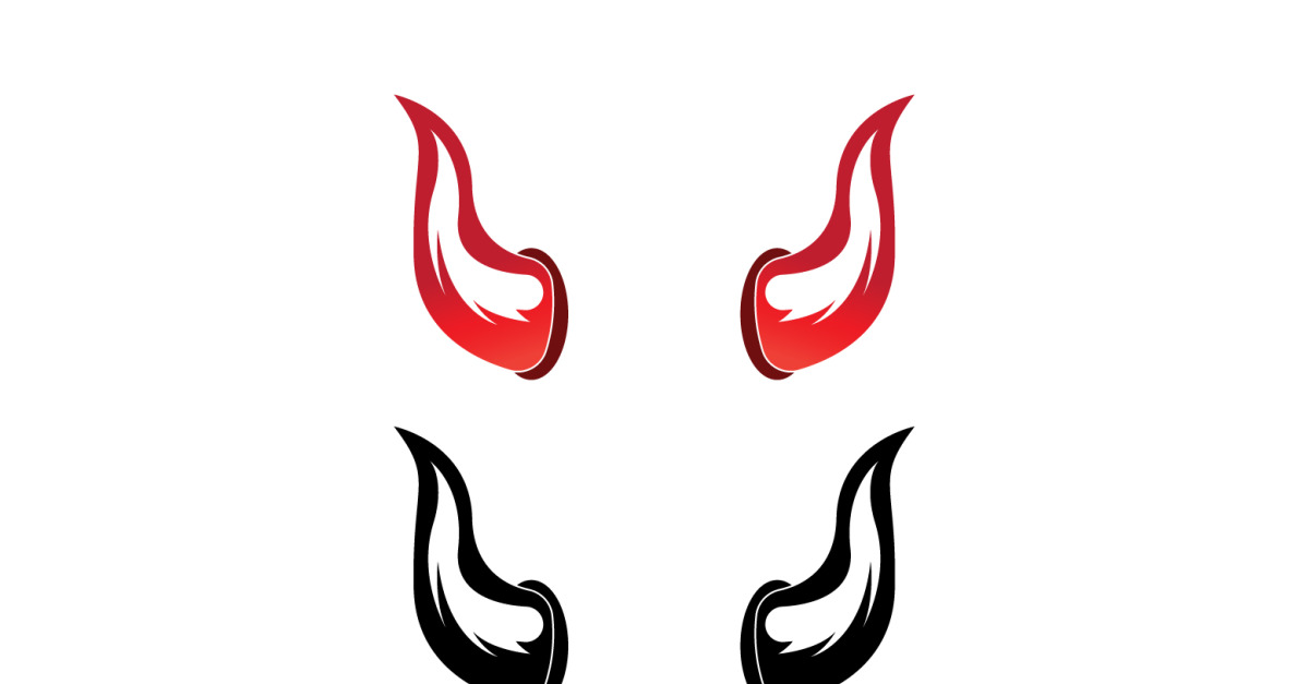 Devil horn red template logo v24 365157 TemplateMonster