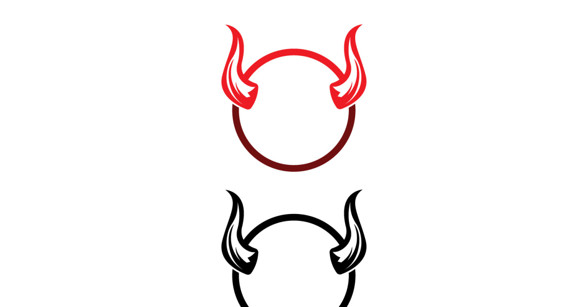 Devil horn red template logo v44 365172 TemplateMonster