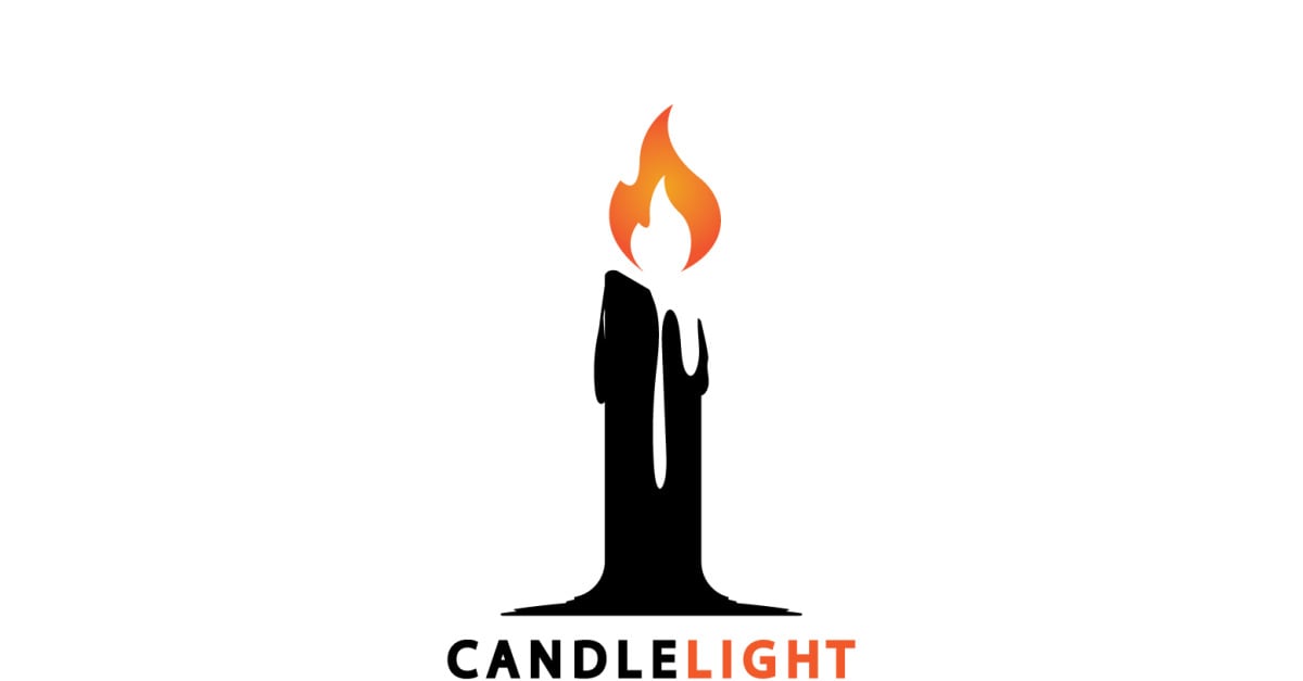 Candle light icon logo vcetor template v12 - TemplateMonster