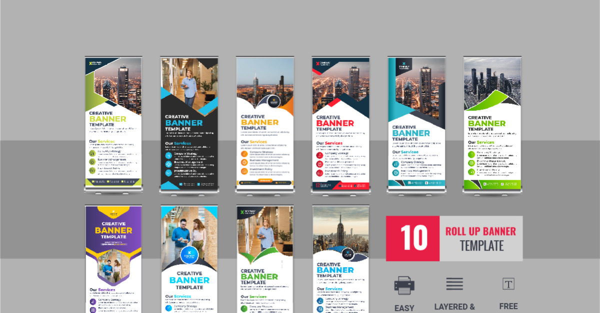 Şirket reklamı roll up banner, Roll Up Banner paketi