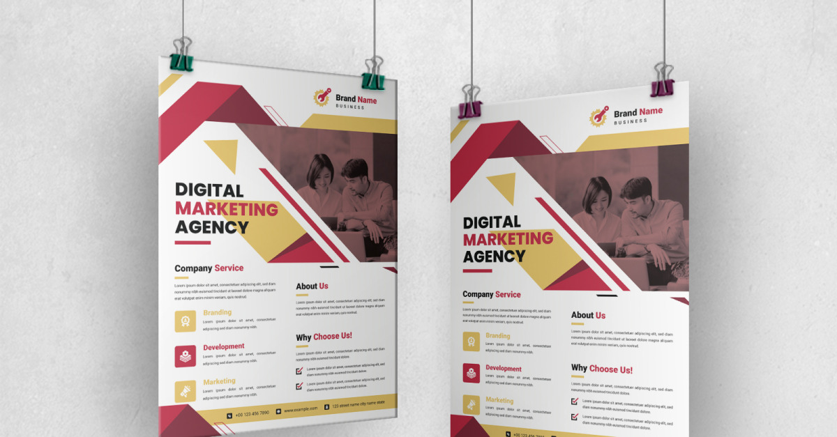 Digital Marketing Agency Flyer Template Layout