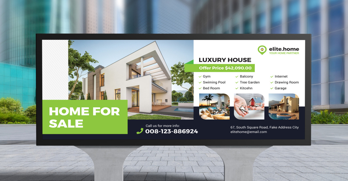 Real Estate Signage/Billboard 367922 TemplateMonster