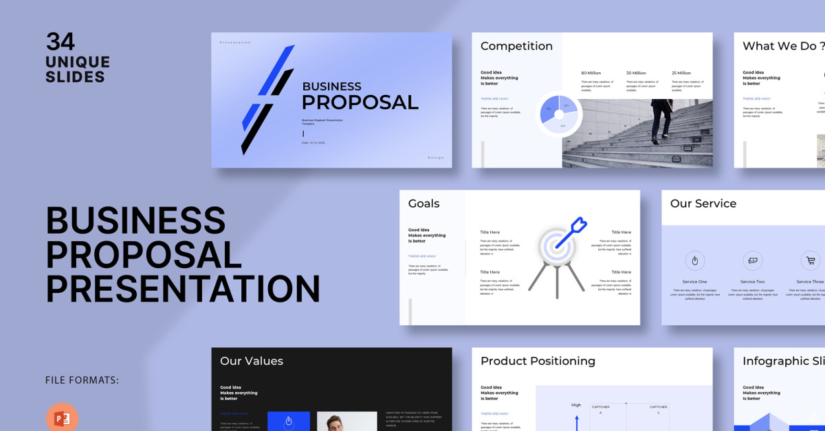 Business Proposal PowerPoint Template TemplateMonster Business Proposal PowerPoint Template TemplateMonster