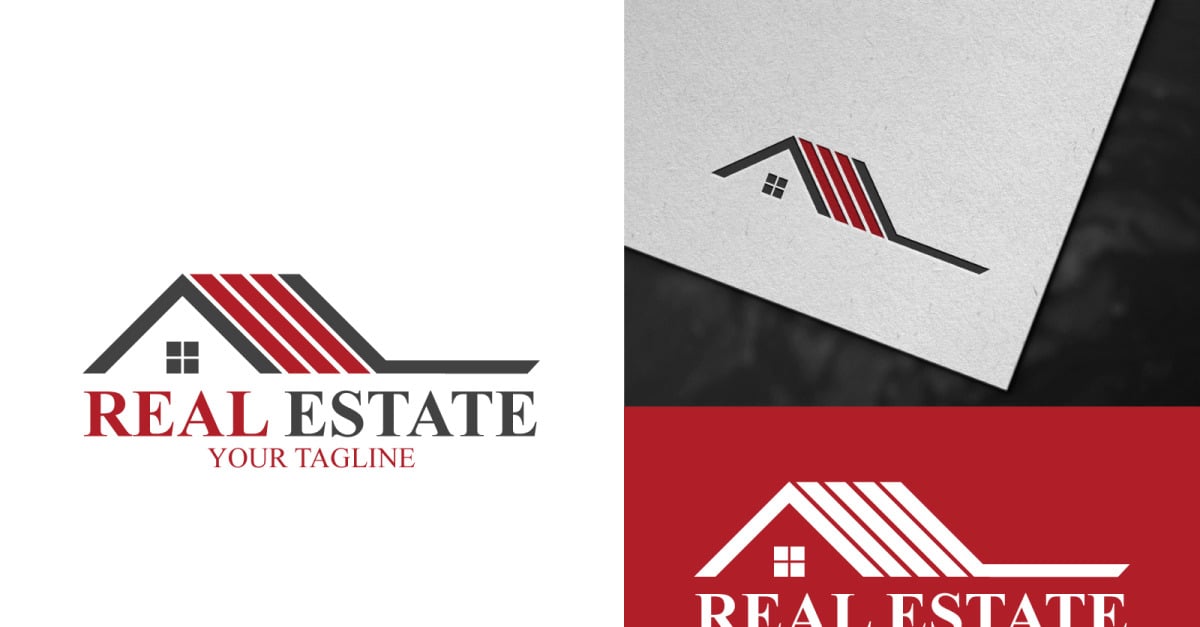 Unique Real Estate Logo Design #368694 - TemplateMonster