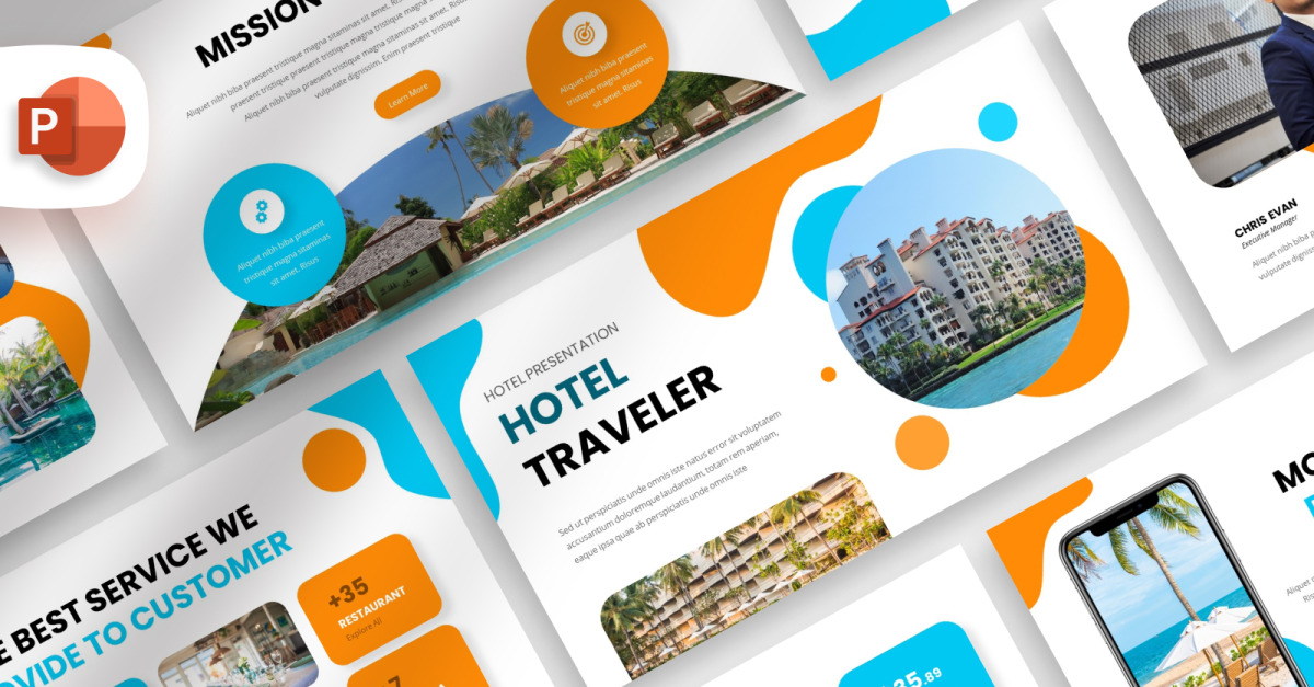 Plantilla de presentación de hotel #369117 - TemplateMonster