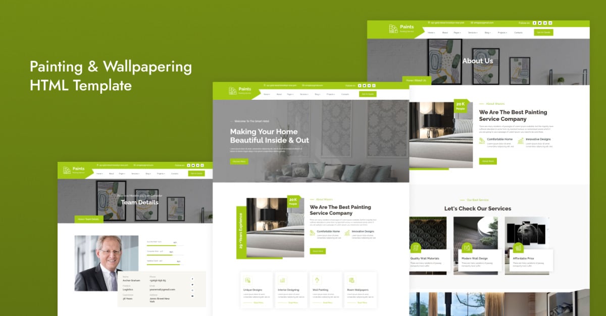 Paints-Painting & Wallpapering HTML Template