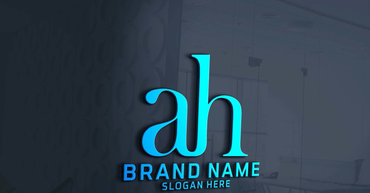 Logo Ah Vector Design Images, Initial Letter Ah Logo Design, Abstract, Logo,  Template PNG Image For Free Download