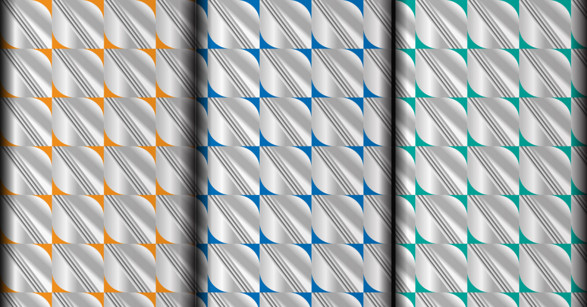 Vector set of geometric triangle pattern design template