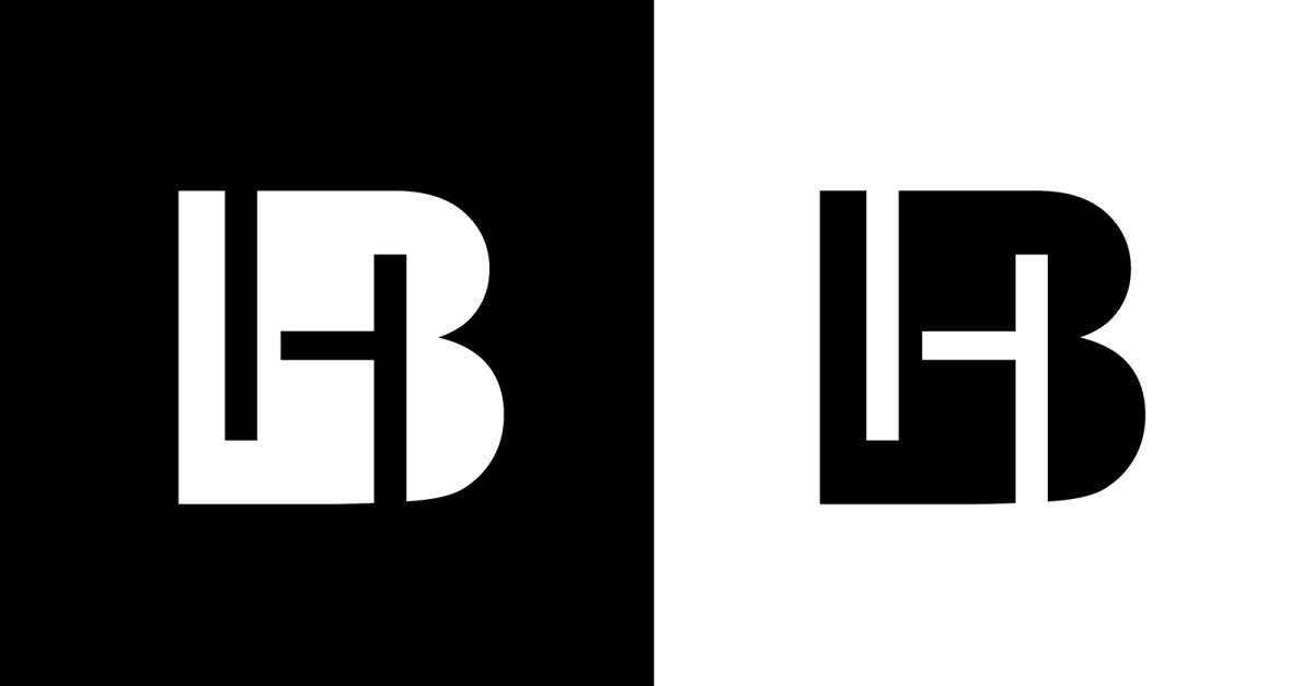 Premium Vector | Hb letter logo design