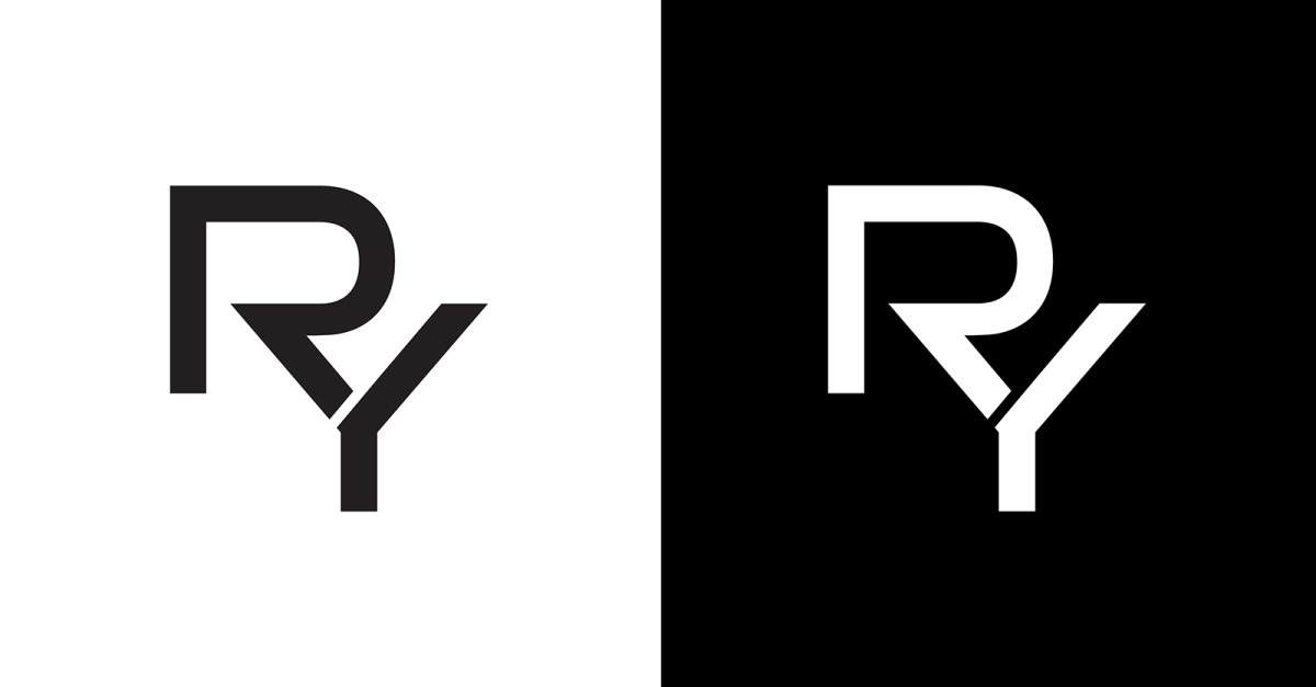 Monogram YR Logo Design By Vectorseller | TheHungryJPEG | Logo design,  Black and white art drawing, ? logo