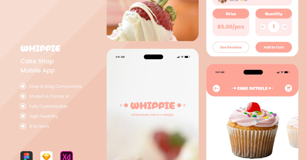 Cake & Ice Cream App Design | Search by Muzli