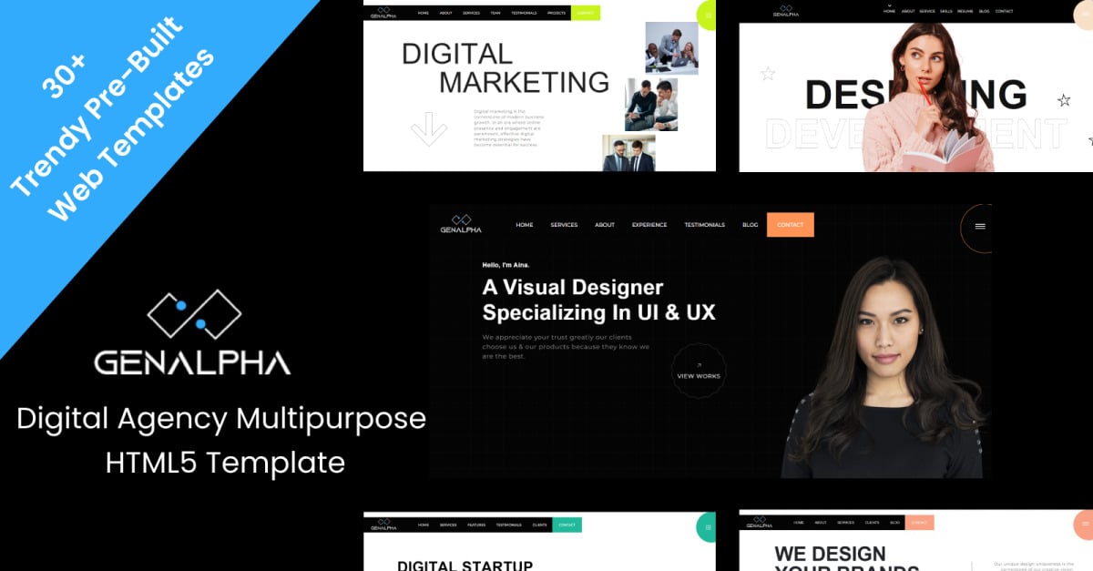 GenAlpha - Digital Agency MultiPurpose HTML Templates