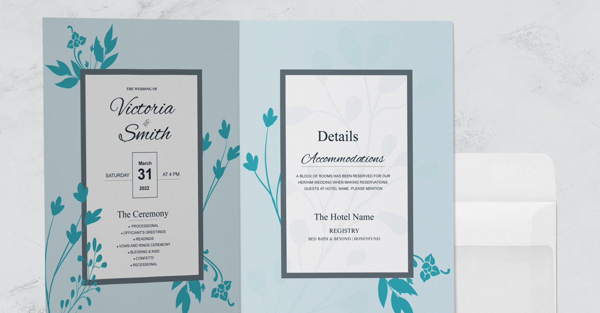 Wedding Invitation Card Templates #375642 - TemplateMonster