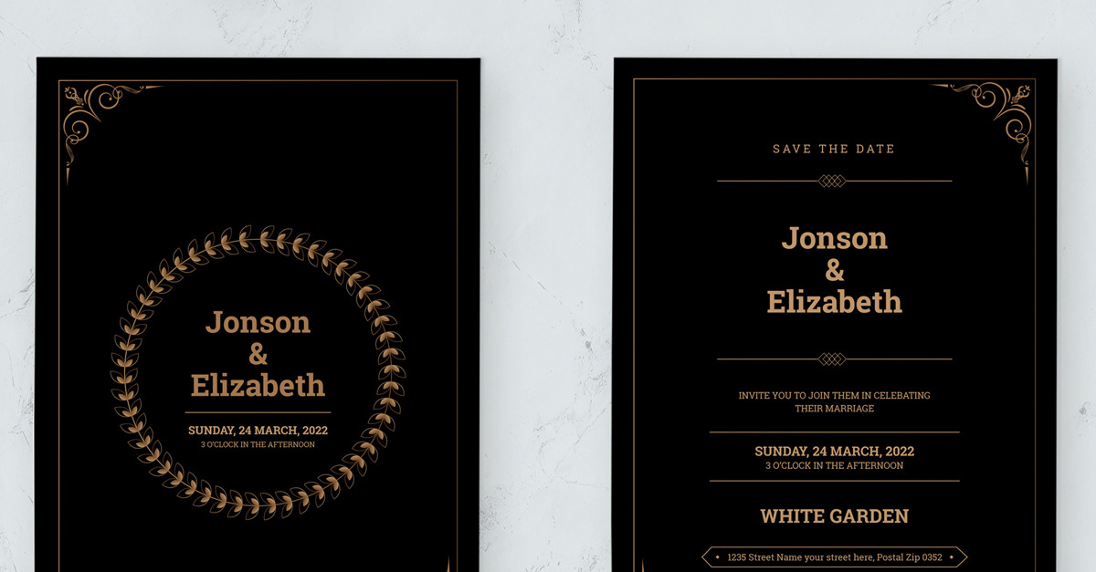 Wedding And Marriage Invitation Card - TemplateMonster