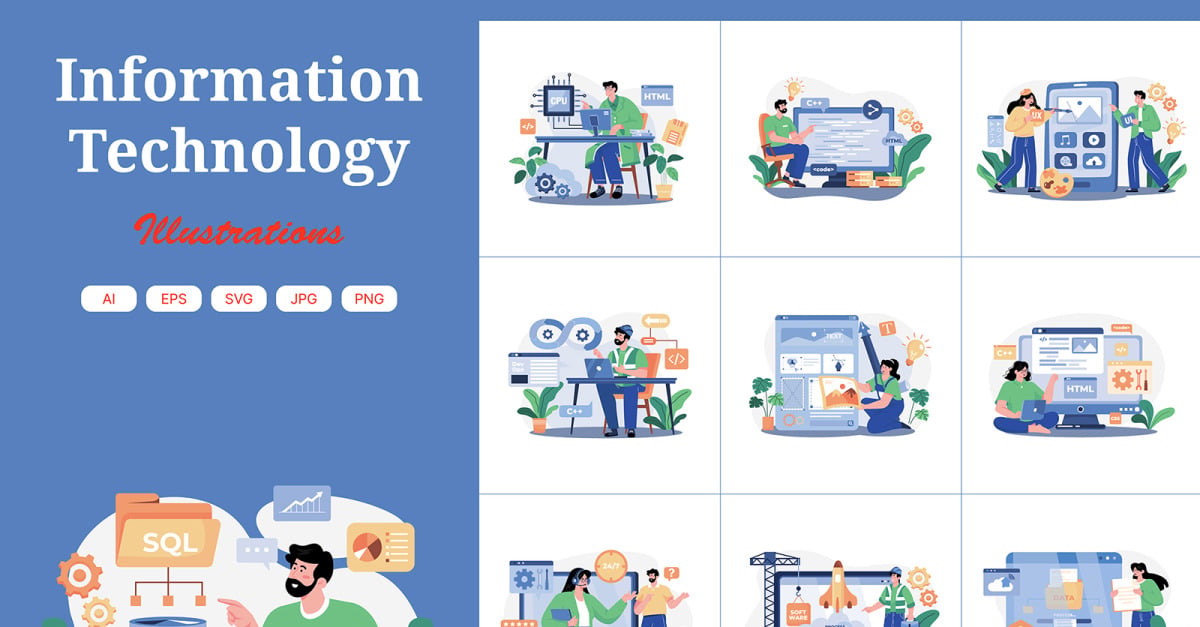 M562_Information Technology Illustration Pack 1