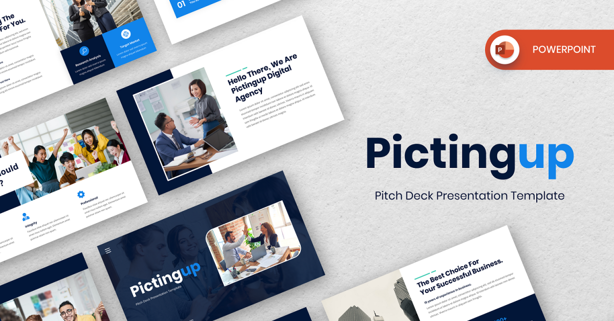 Pictingup Modèle Powerpoint De Pitch Deck Templatemonster 