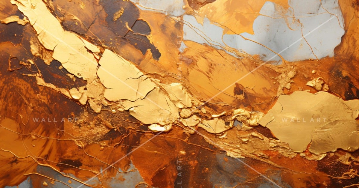 Artistic Wall Decor Golden Foil 67 381074 TemplateMonster