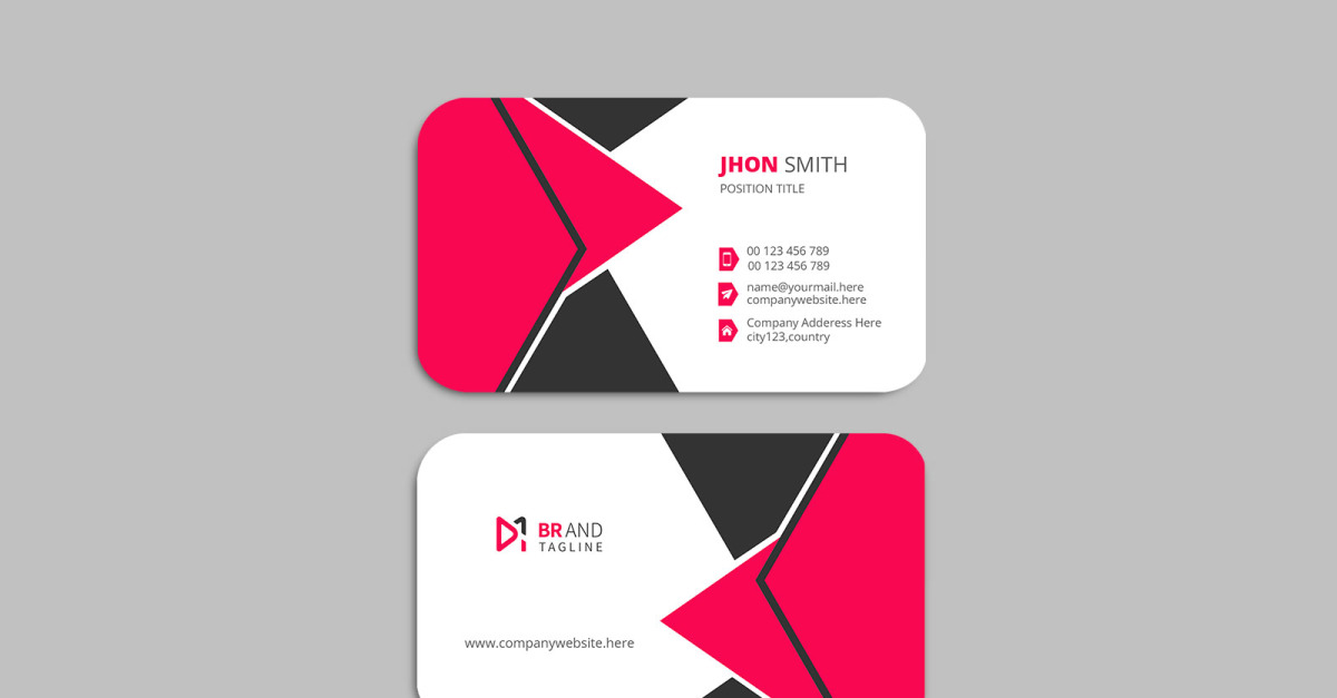 Clean and modern - business card design template